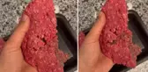 Ünlü market zincirinde satılıyor! Rengine aldandığı kıymayı ikiye ayıran vatandaş şoke oldu