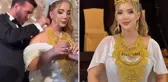 Dünyaevine giren Aleyna Dalveren'e düğünde altın yağdı