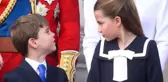 Prenses Charlotte, geçit töreninde kardeşi Prens Louis'i azarladı