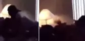 Kız kardeşi ile yakaladığı kocasını hastanelik etti