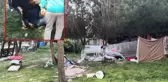 Deprem nedeniyle parkta kalan eşi ve baldızını silahla vurdu