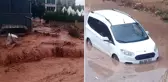 Kırıkkale'de sel felaketi! Tren seferleri durduruldu, ev ve iş yerleri sular altında kaldı