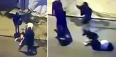 Sokak ortasında kadına şiddet! Tekme tokat darbedip saçlarından sürüklediler