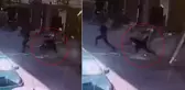 3.7'lik depremde bir binanın balkonu çöktü! Yaralı var
