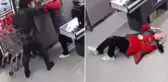 Zincir markette çalışan kasiyeri böyle darbetti