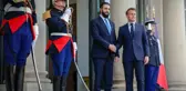 İlk kez Avrupa'da! Suriye lideri Şara, Fransa Cumhurbaşkanı Macron bir araya geldi