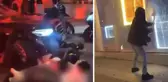 Şampiyonlar Ligi'ne gölge düşüren anlar! Arabaları yaktılar, sokakları yıktılar