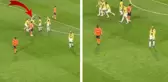 Tadic'in Talisca'ya saldırmaya çalıştığı anların tribün çekimi