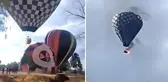 Alevler içinde kalan sıcak hava balonundan düşen adam feci şekilde can verdi