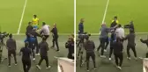 Eski Galatasaraylı kupa finalinde kavga etti