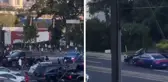 ABD'de polis kalabalığa dalan aracı 'çarparak' durdurdu