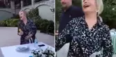 Komşularıyla yemekte buluşan Emel Sayın'dan unutulmaz bir akşam