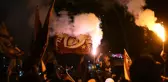 Galatasaray'ın Almanya'daki şampiyonluk kutlamalarında olay: 33 polis yaralı