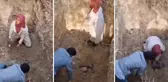 Görüntü Türkiye'den! Hastalıktan ve kuduzdan ölen köpeklerin mezarlarını açmaya kalktılar