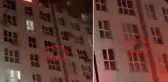Yangın sırasında panik yapan kadın 8. kattan atladı