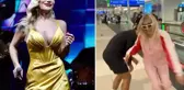Havalimanında bir hayli eğlendi! İrem Derici'den ilginç dans