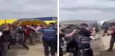 Kurban pazarında polislere saldıran 12 kişi gözaltına alındı