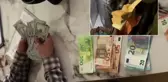 Papara operasyonunun görüntüleri! Balya balya para çıktı