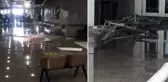 Malatya'da sağanak yağış sonrası hastane tavanı çöktü