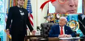 Elon Musk'ın gözüne ne oldu? Basın toplantısının önüne geçen fotoğraf