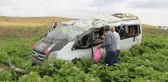 Amasya'da yolcu minibüsü takla attı: 1 ölü, 4 yaralı