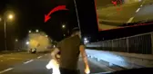Takla atan araçtan 9 yaşındaki çocuk yola savruldu