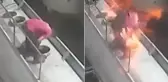 Ağzında sigara ile açtığı tanker kapağı bomba gibi patladı