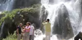 Girlevik Şelalesi bayramda yerli ve yabancı turist akınına uğradı