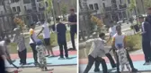 Kavga ettiği şahsa bacağından çıkardığı pala ile saldırdı