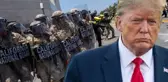 Trump'tan Los Angeles'taki protestoculara tehdit: Tükürürlerse vururuz