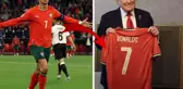 Ronaldo, Trump'a forma gönderdi! Üzerinde tek cümlelik not var