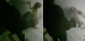 Öz evladına merdivenlerde tekme atan sözde baba gözaltına alındı