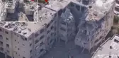 İsrail'deki büyük enkaz dron kamerasına böyle yansıdı