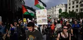 Madrid'de binlerce kişi Gazze için yürüdü