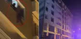Kaza yaptıktan sonra babasına kızıp 6. kata çıktı
