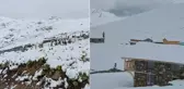 Üç ilimize temmuz ayında lapa lapa kar yağdı