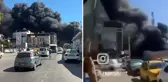 Buca'da toplanmayan çöpler alev alev yandı