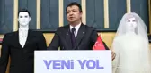 TBMM'de ilginç protesto! Kürsüye gelin ve damat mankeniyle çıktı