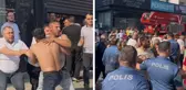 Atölye yangının söndürmeye giden itfaiyecilere, firma sahiplerinden saldırı