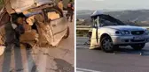 Çorum'da feci kaza! Otomobil ikiye bölündü, 11 kişi yaralandı
