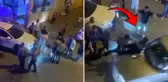 Firari hükümlünün yakınları polisleri ezdi
