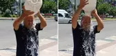Hava sıcaklığının 45 dereceyi bulduğu kentte vatandaşlar böyle serinledi