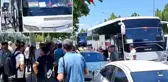 Silah bırakma töreni için Diyarbakır'dan 4 otobüs hareket etti