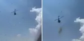 Ölen adamın vasiyeti şaşırttı! Cenazesinde helikopterden para yağdırıldı