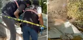 Mezarda bal mumundan yapılmış bebek ve bebeğe sarılı muska bulundu