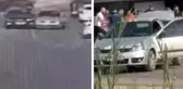 Husumetli ailelerin ilginç kavgası! Önce araçlarla birbirlerine çarptılar sonra bıçakları çektiler