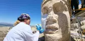 Nemrut Dağı'ndaki Heykellere Nano Kireç Uygulamasıyla Restorasyon