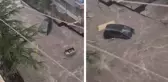 Ankara'da yağış kabusu! Sular bir aracı böyle sürükledi