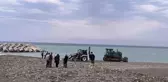 Sahilde güneşlenen kadını ezen iş makinesi operatörü tutuklandı