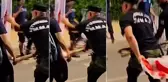 Rum Kesimi'nde çirkin provokasyon! KKTC bayrağını yakma girişimini Rum polisi engelledi